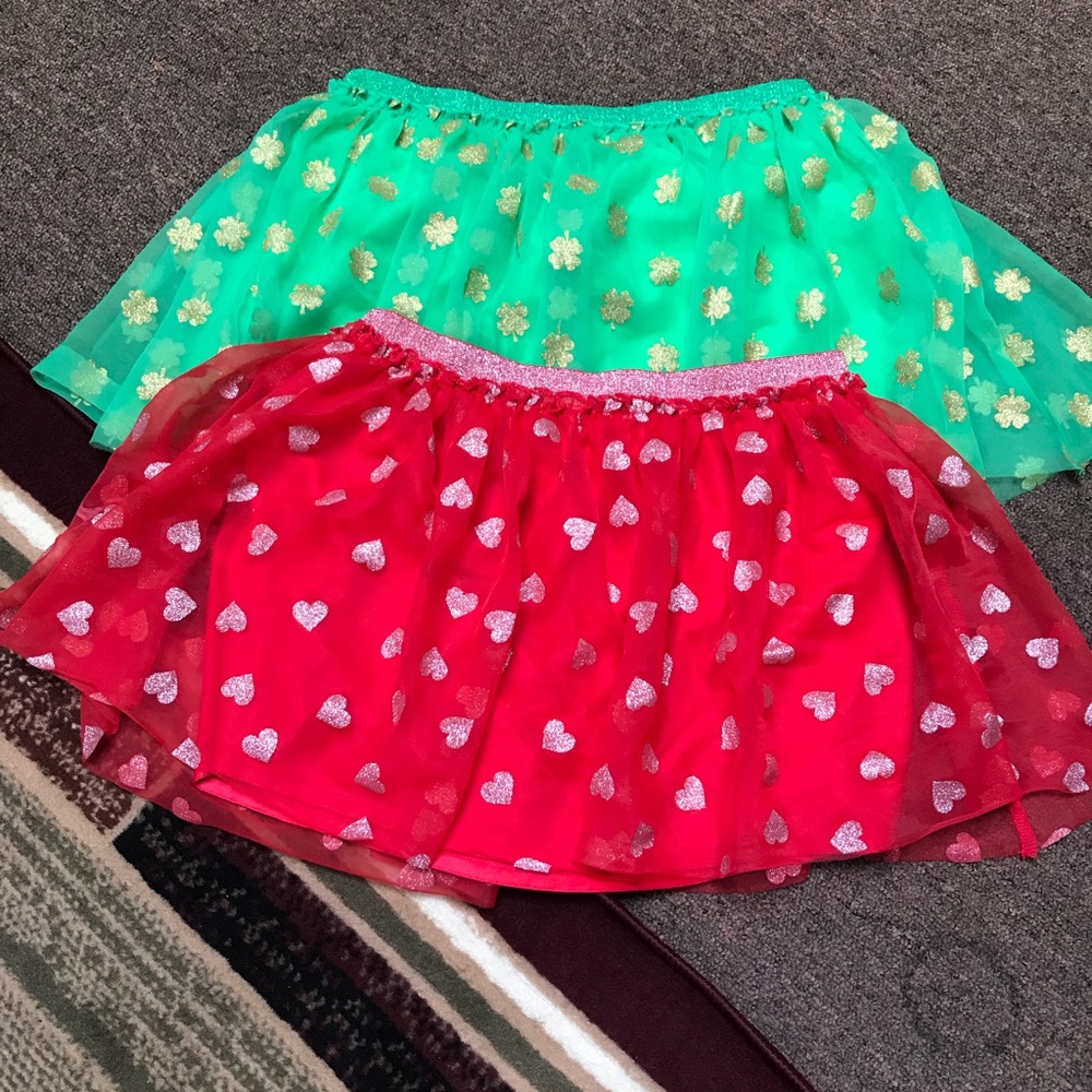 Kids holiday skirts